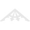 Ekena Millwork Pitch Riley Architectural Grade PVC Gable Pediment, 60"W x 25"H x 1"P (10/12) GPP060X025X100RIL - alternate 5